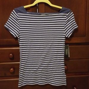 NWT Jones New York Boatneck Tee